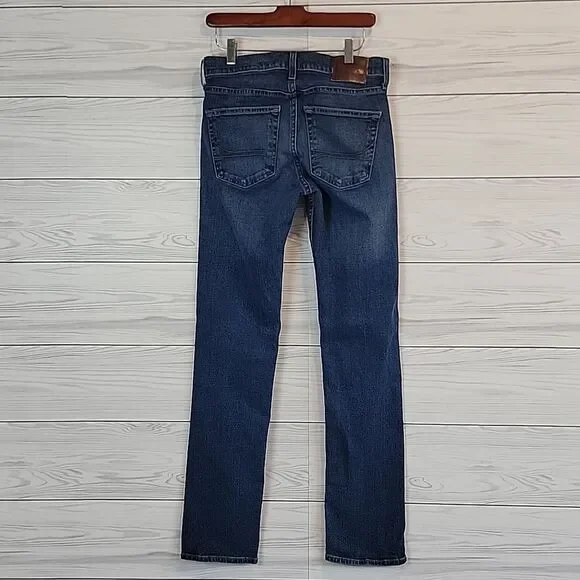 Hollister Epic Flex Slim Straight Blue Denim Jeans Womens Size Waist 28" - Picture 8 of 14